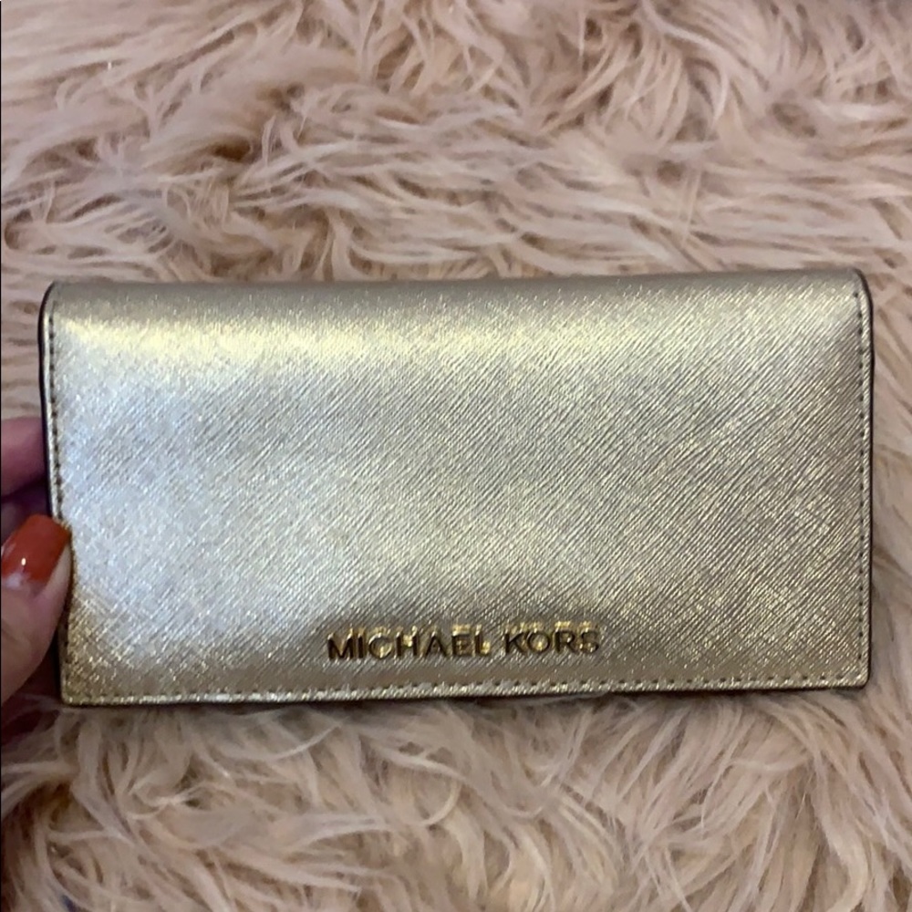 Gold Michael Kors Wallet
